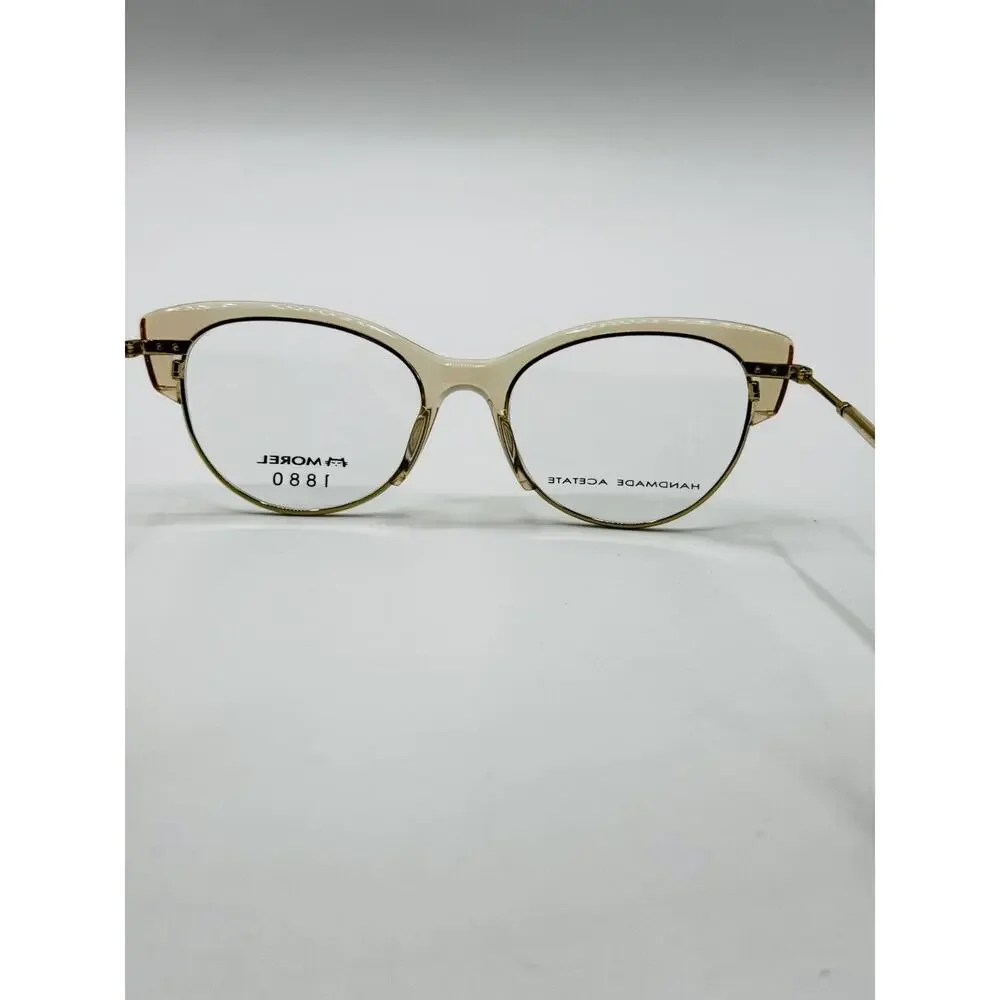 Morel 1880 Eyeglasses Frame Valere 60098M-PD12 Crystal Pink Cat Eye 52-19-145